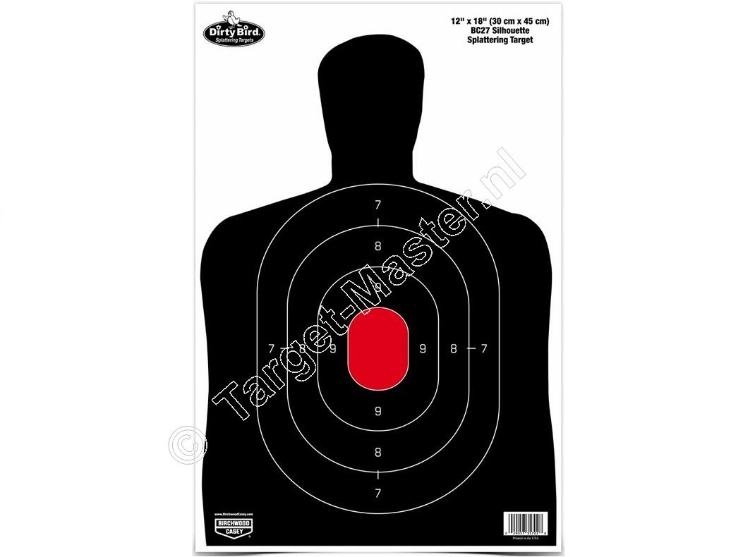 Birchwood Casey DIRTY BIRD Splattering Target SILHOUTTE